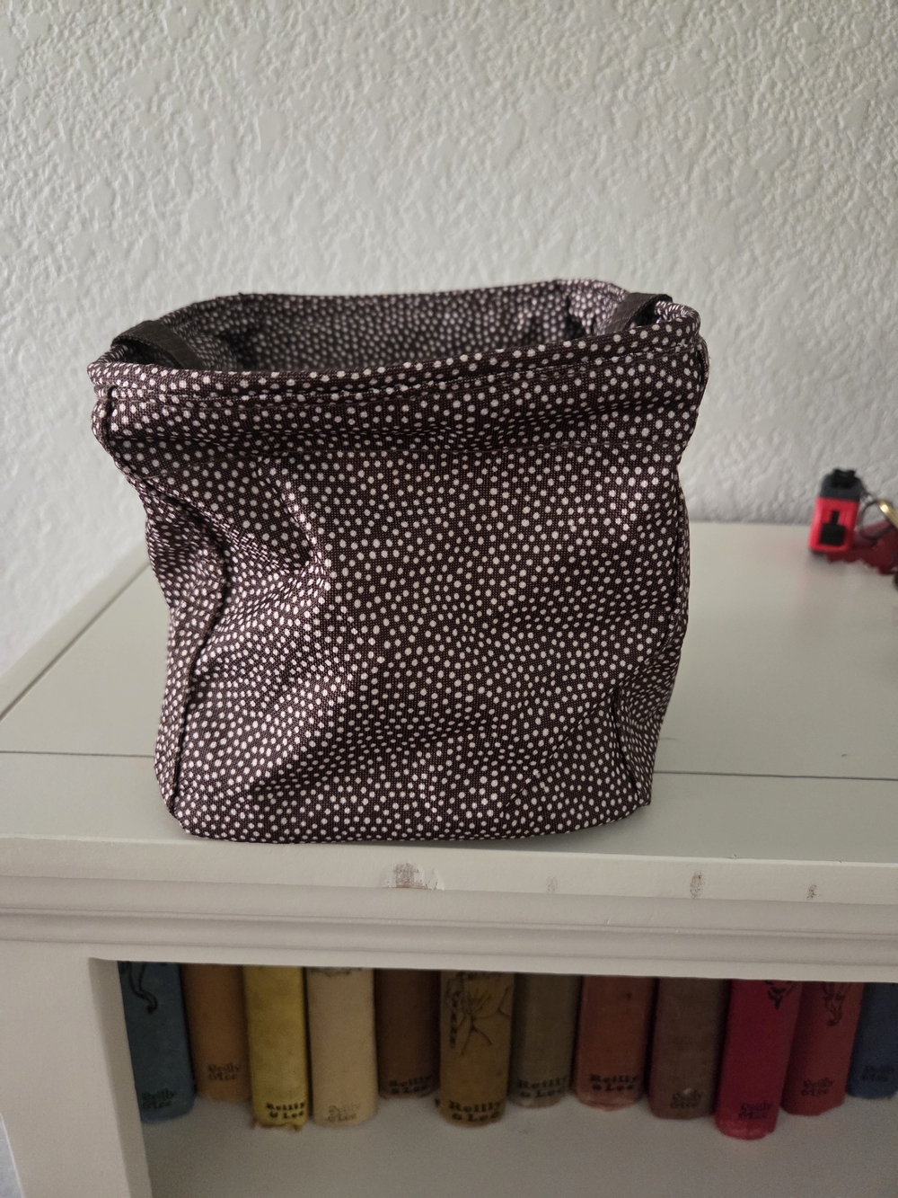thirty-one Brown Polka Dot Foldable Little Carryall Cube